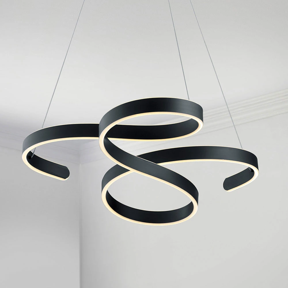 Lustre Cristal Premium Suspension LED Francis, anthracite