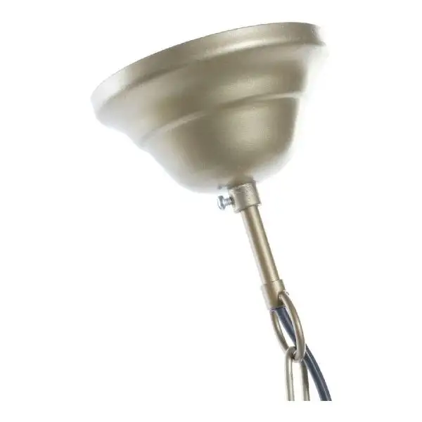 Lustre Cristal Premium Suspension Luminaire en Osier et Métal Doré - Élégance Naturelle
