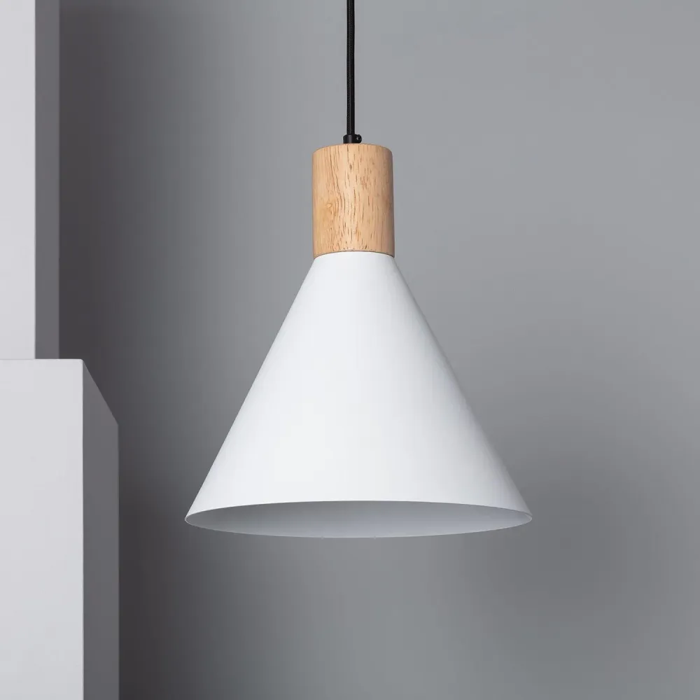 Lustre Cristal Premium Suspension en métal et bois avec éclairage LED Arbat