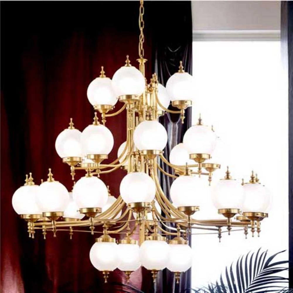 Lustre OBJEKT à 32 lampes à fixation clip