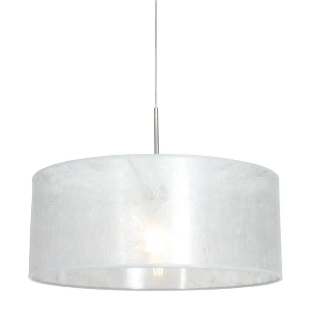 Lustre Suspendu Contemporain Argenté | Dara