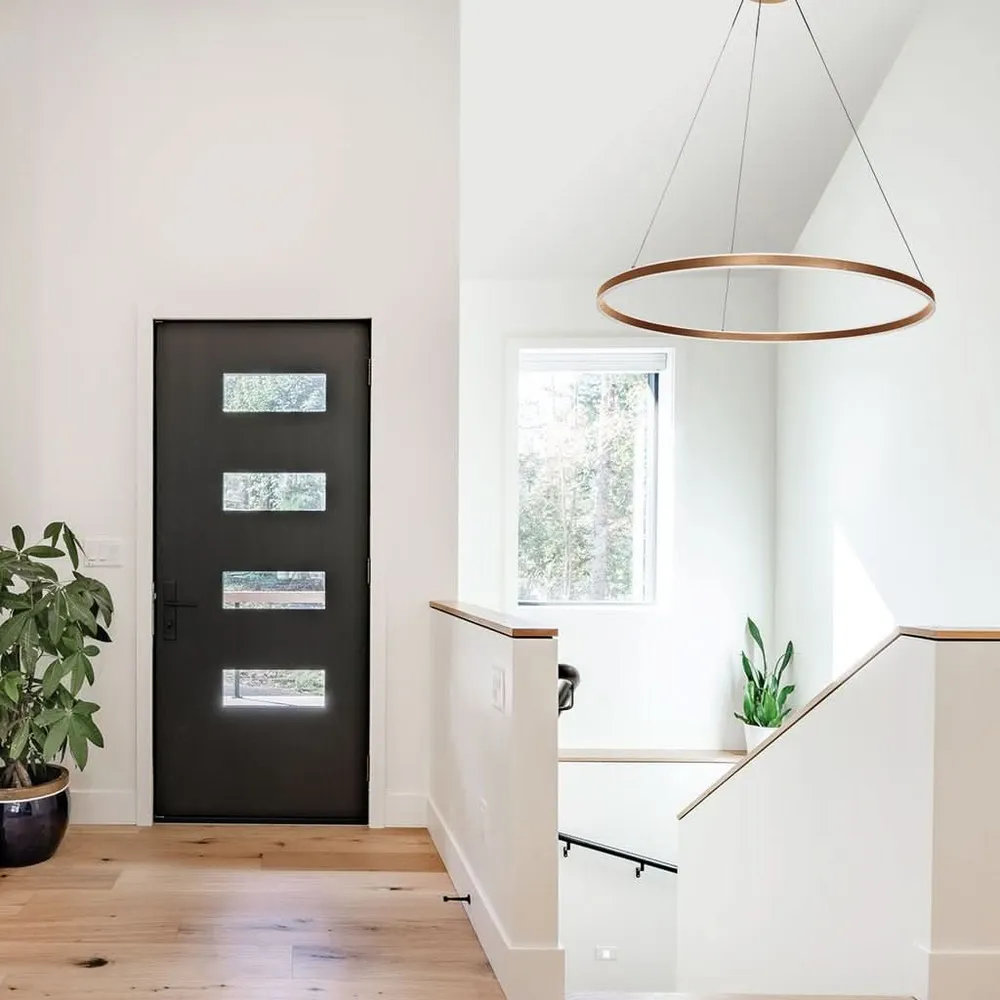 Lustre Suspendu Or Élégant | Enir en acrylique dépoli