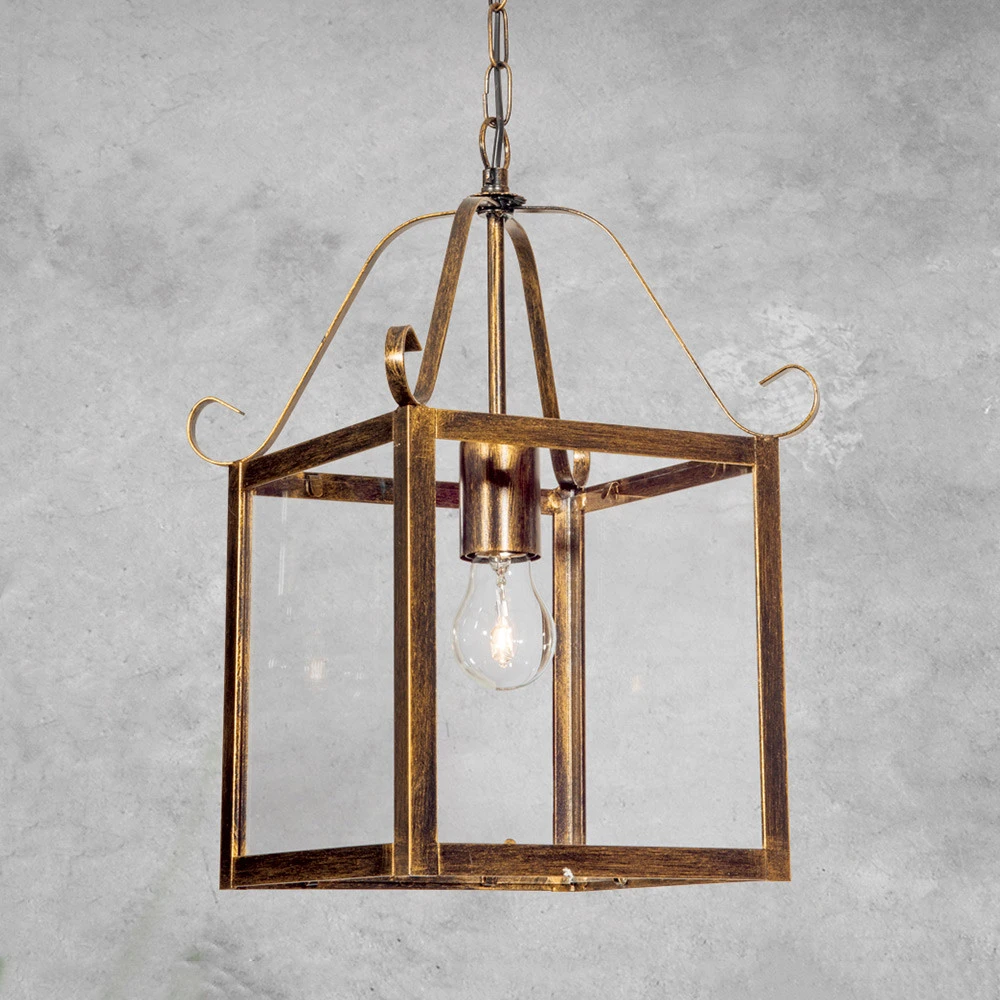 Magnifique suspension FALOTTA carrée, à 1 lampe | 4000K | lumière neutre