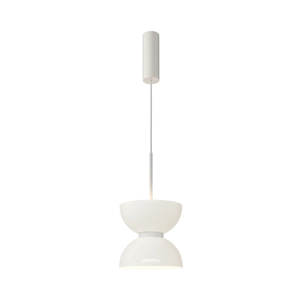 Maytoni Suspension LED Kyoto, blanc, Ø 22 cm, verre, métal | Garantie 2 Ans
