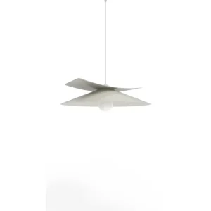 MILLER Suspension, 1X E27, max 42W, métal, blanc brillant, D.40cm Design minimaliste