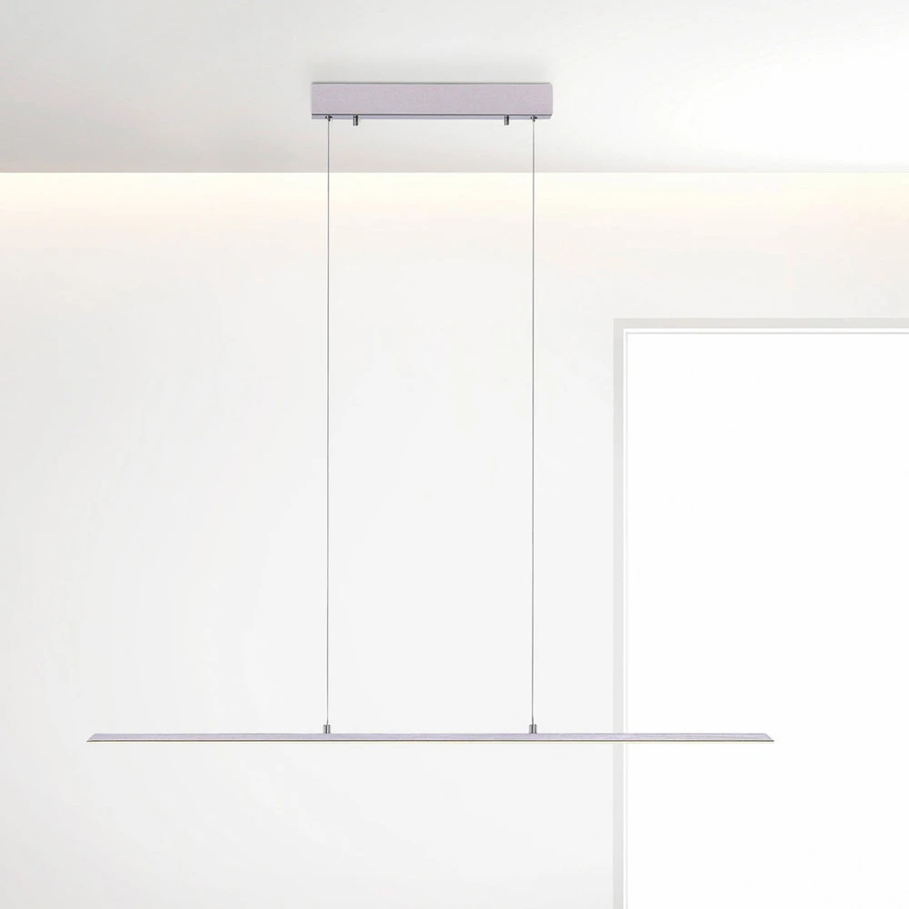 NATUREL Suspension LED Lite, argent, 100 cm, CCT, intensité variable | Garantie 2 Ans