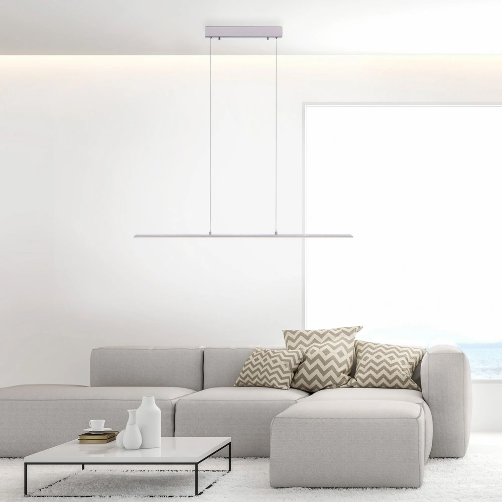 NATUREL Suspension LED Lite, argent, 100 cm, CCT, intensité variable | Garantie 2 Ans