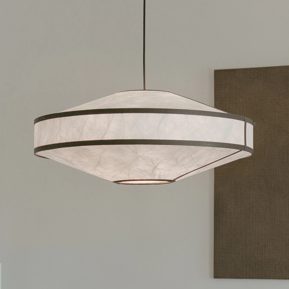 Neuf Works suspension Kite, Ø 75 cm, blanc / noir, à 3 lampes