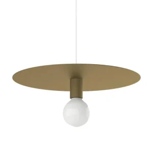 NINA Suspension, 1X E27, max 42W, métal, anodic dorure, D.40cm à fixation clip