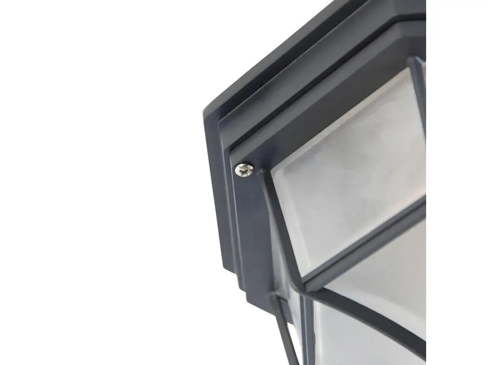 Plafonnier Country gris noir IP44 - Bri L