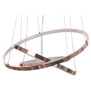 Plafonnier Design Moderne Lampe LED suspendue rose doré ATREK