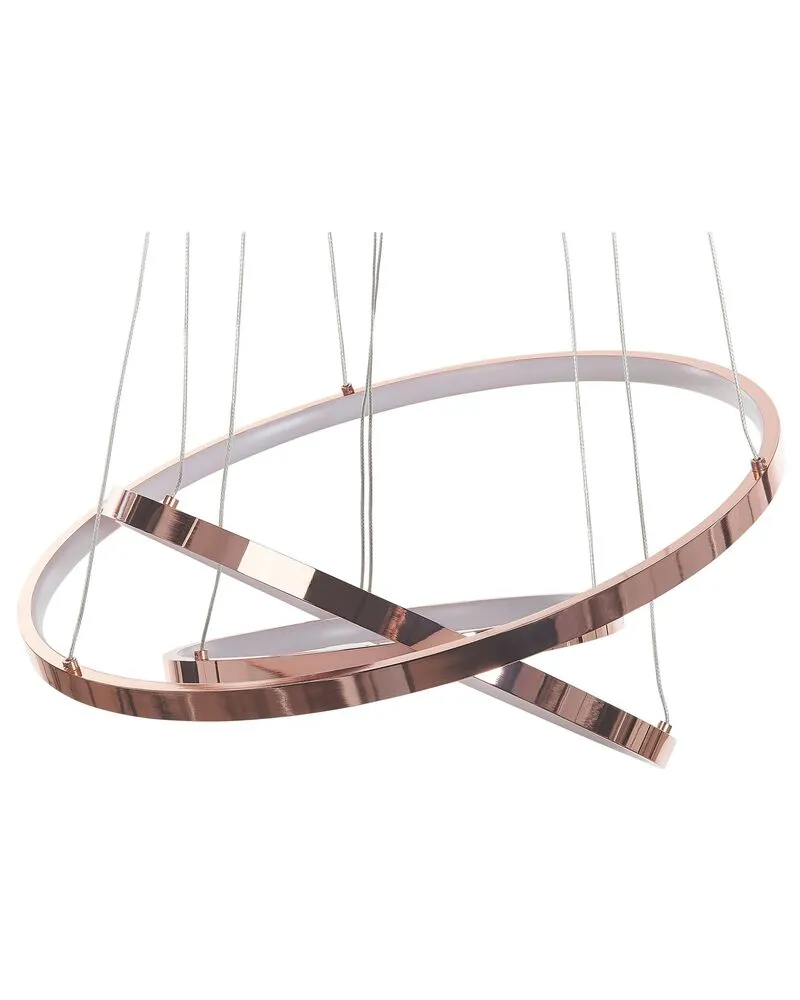 Plafonnier Design Moderne Lampe LED suspendue rose doré ATREK