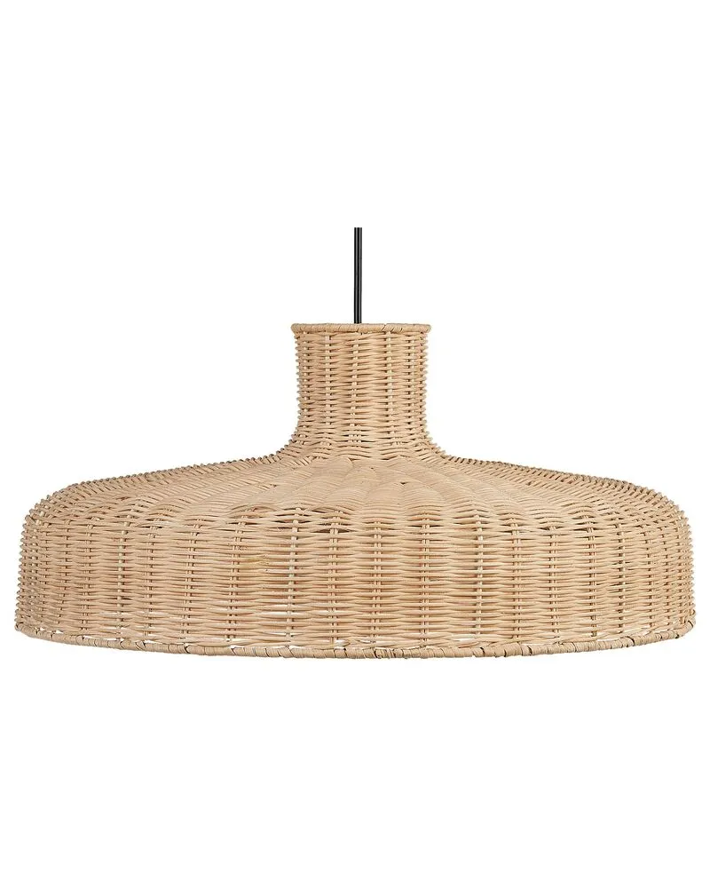 Plafonnier Design Moderne Lampe à suspendre en rotin naturel TAMARIN
