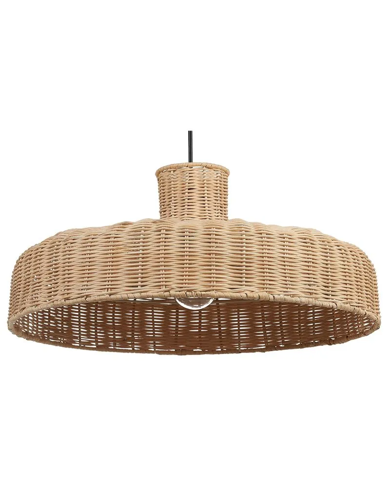Plafonnier Design Moderne Lampe à suspendre en rotin naturel TAMARIN