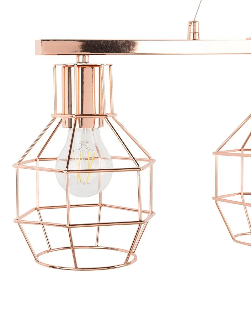 Plafonnier Design Moderne Lampe suspension cuivré ORNE