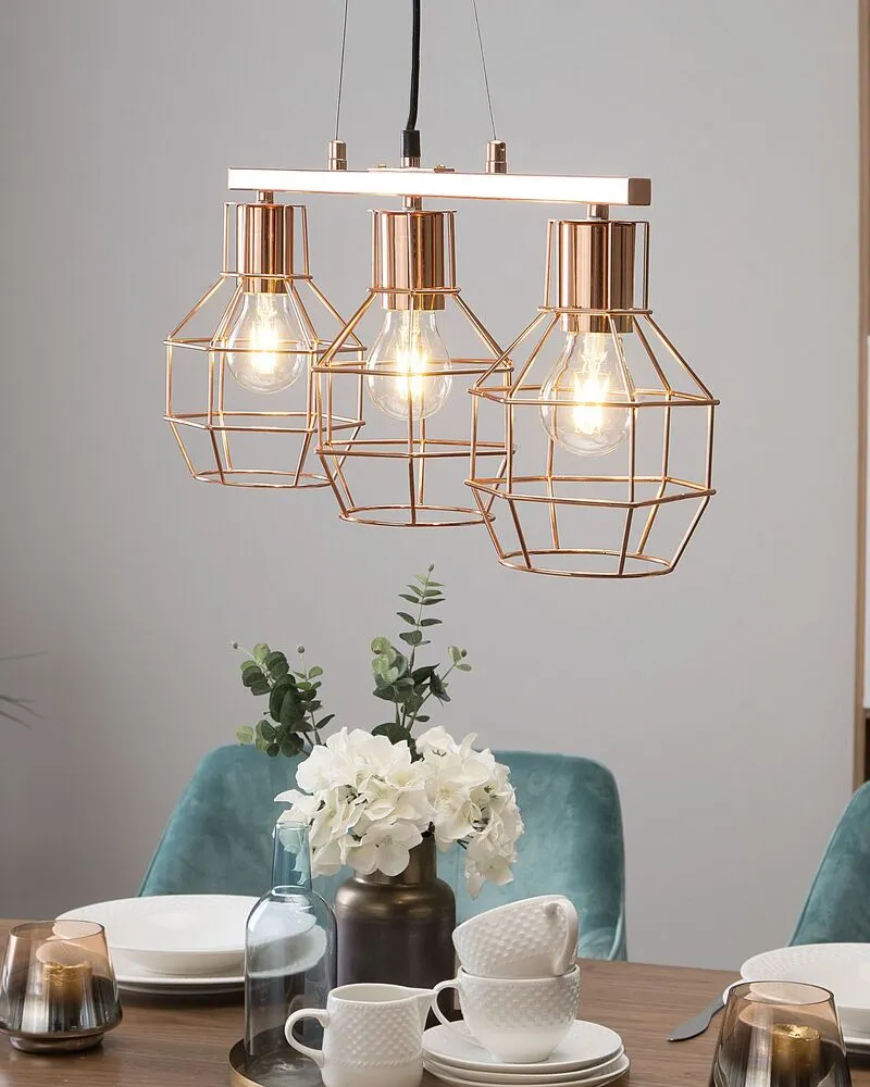 Plafonnier Design Moderne Lampe suspension cuivré ORNE