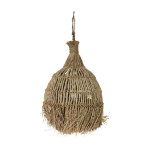 Plafonnier Design Moderne Lampe Suspension Design "Twist" 90cm Naturel