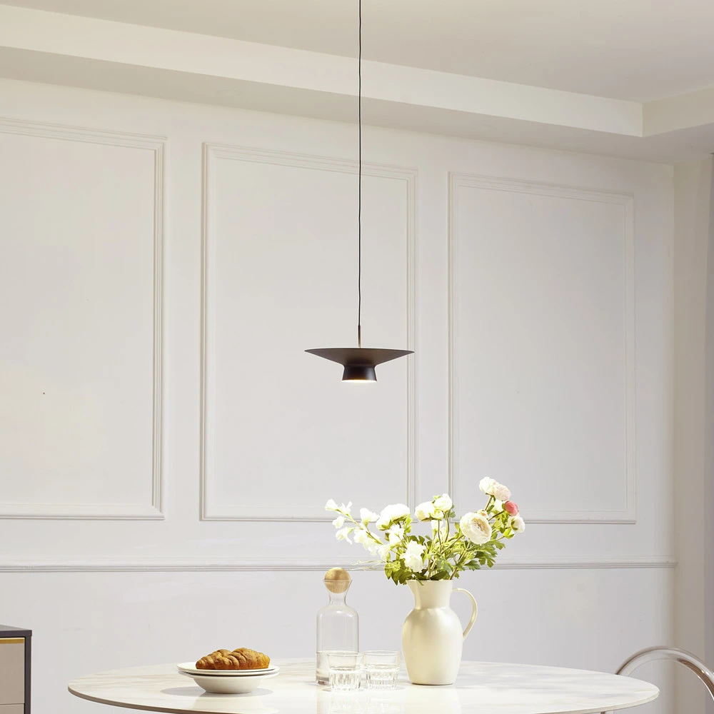 Plafonnier Design Moderne Lindby suspension LED Norvind, à 2 lampes, noir, métal