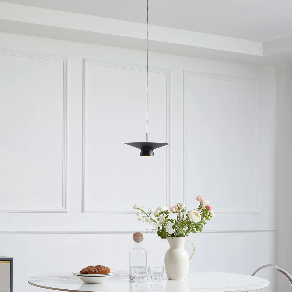 Plafonnier Design Moderne Lindby suspension LED Norvind, à 2 lampes, noir, métal