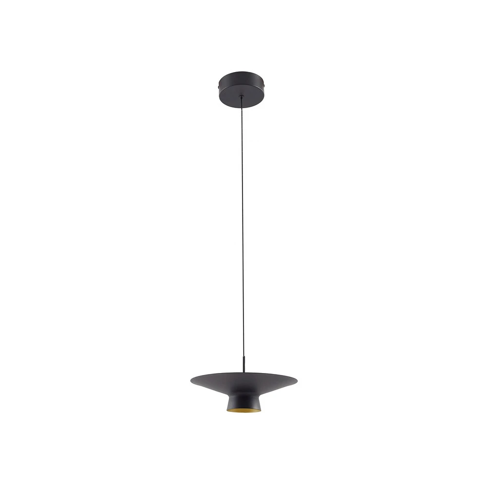 Plafonnier Design Moderne Lindby suspension LED Norvind, à 2 lampes, noir, métal