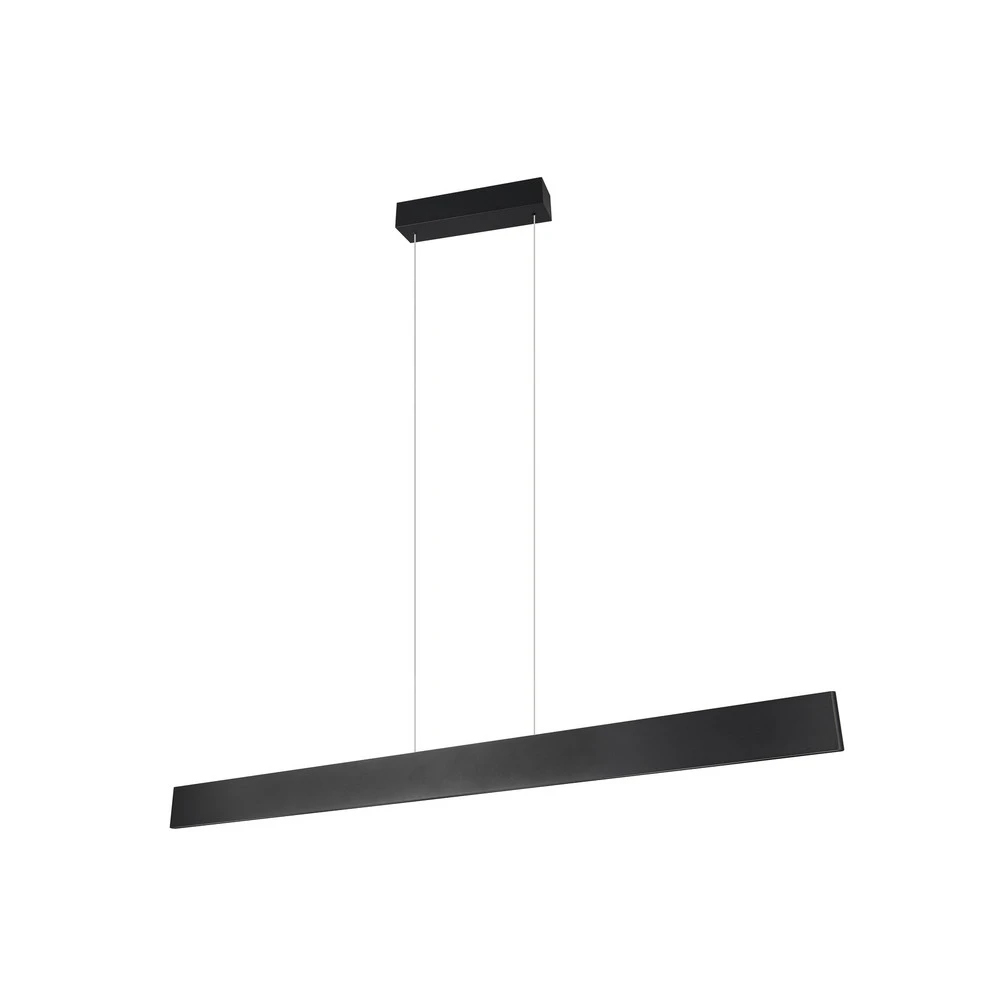 Plafonnier Design Moderne Suspension LED Galway, noir mat, up/down, CCT, métal