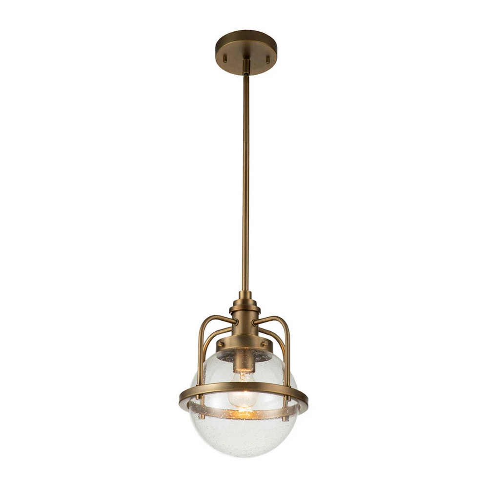 Plafonnier Design Moderne Suspension Tricocent, laiton/transparente, 1 lampe