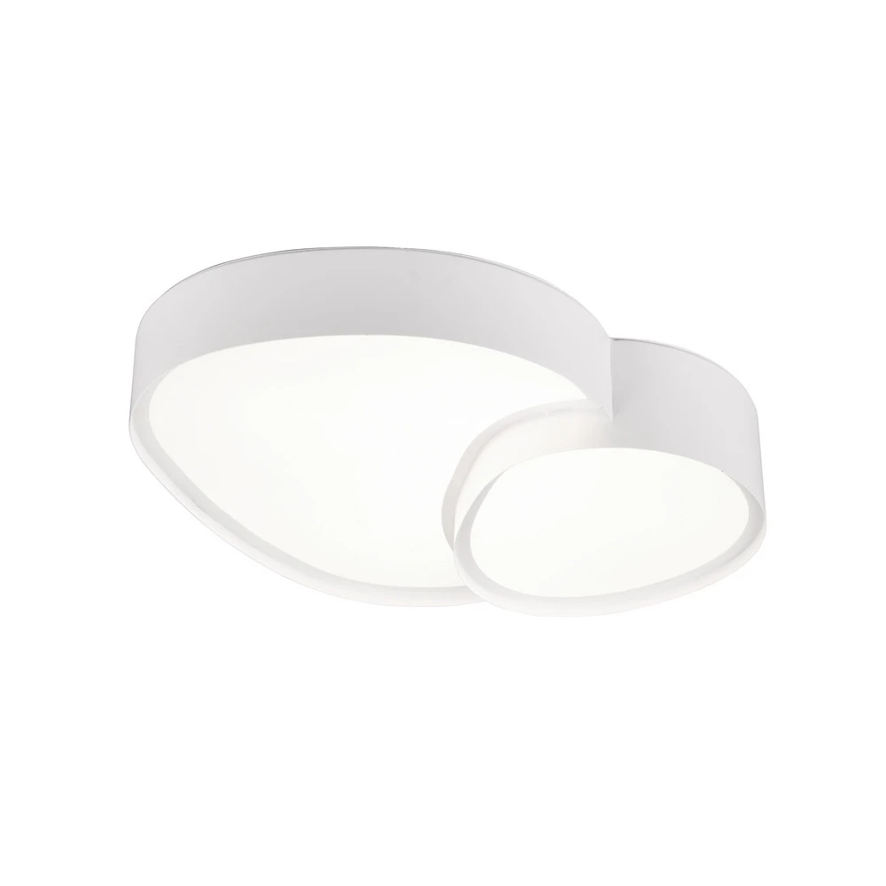 Plafonnier LED Rise, blanc, 43 x 36 cm, CCT, intensité variable pour entrée et couloir