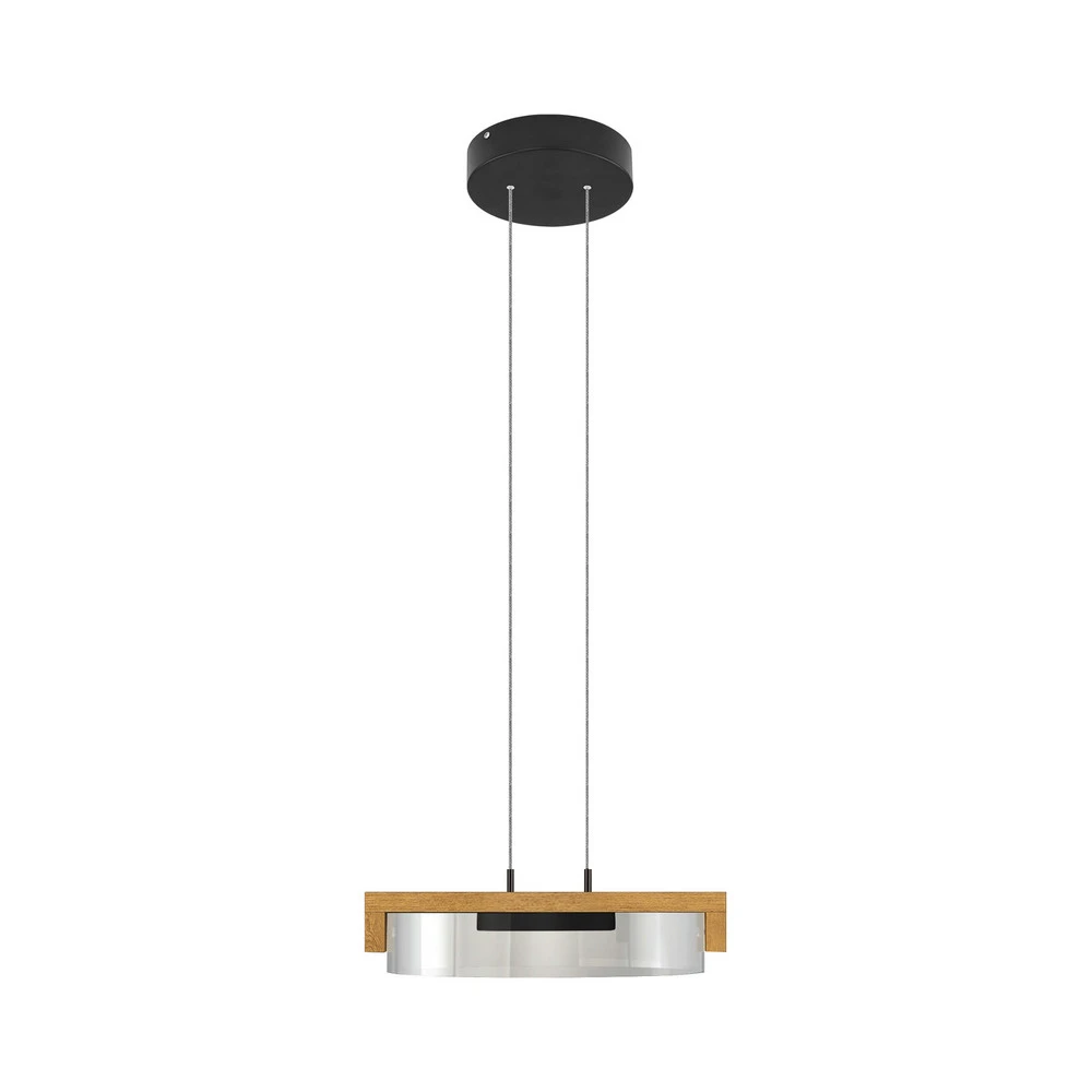 Plafonnier à lumière directionnelle HerzBlut Suspension LED Talon, verre, intensité variable