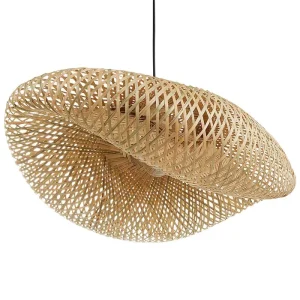 Plafonnier à lumière directionnelle Lampe suspendue en en bambou naturel BALHA