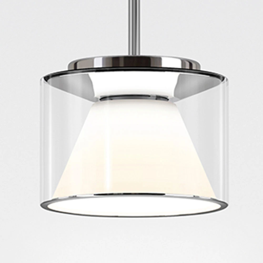 Plafonnier à lumière directionnelle serien.lighting Drum S Suspension Tube 927 Triac plat