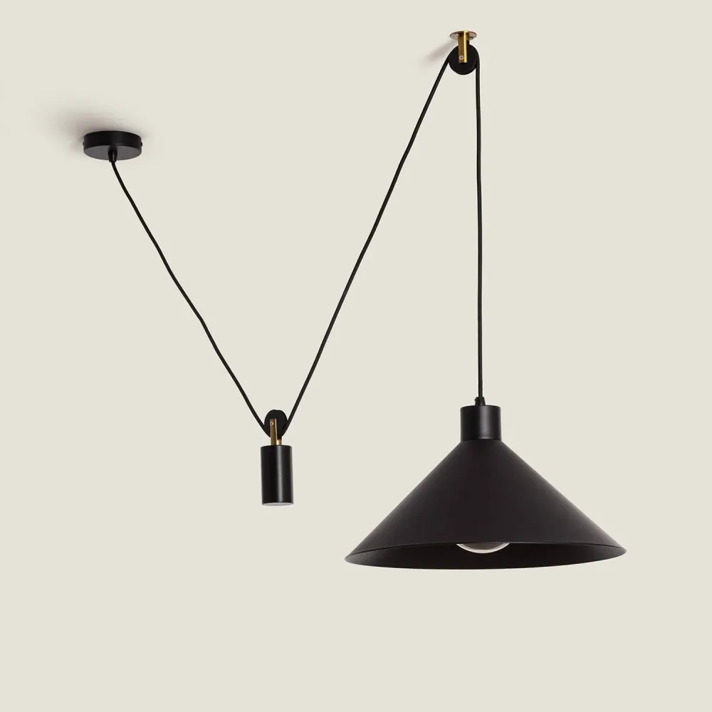 Plafonnier à lumière directionnelle Suspension Aleya en métal avec éclairage LED intégré