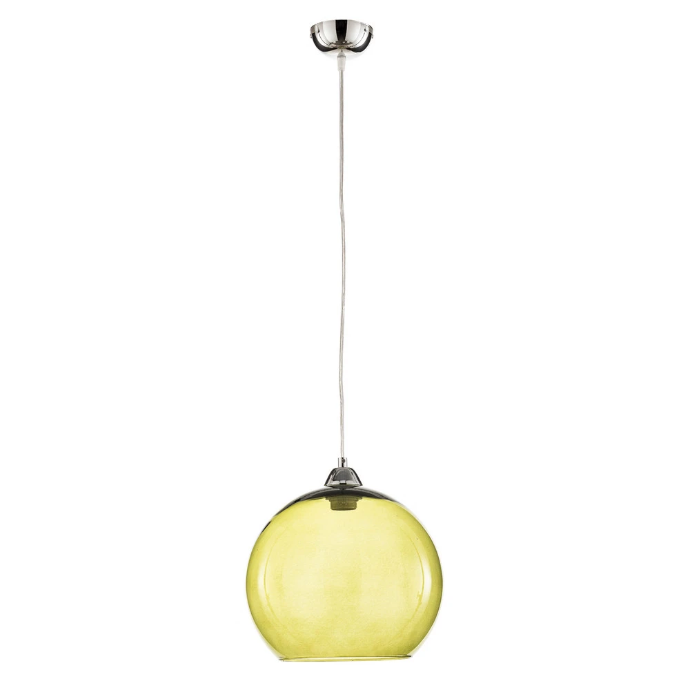 Plafonnier à lumière directionnelle Suspension Colour, abat-jour verre vert