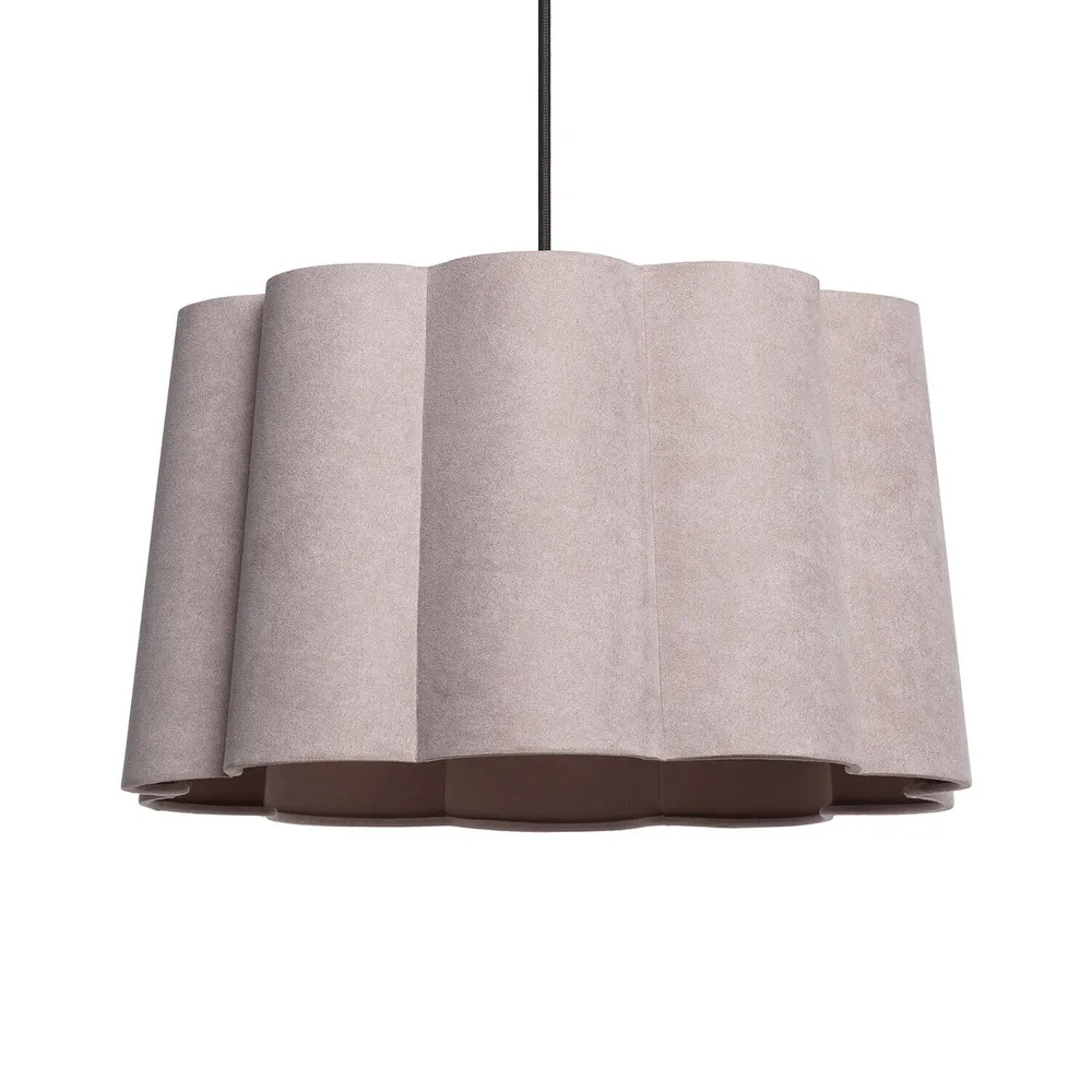 Plafonnier à lumière directionnelle Suspension LED Renatta en lin avec éclairage électronique intégré