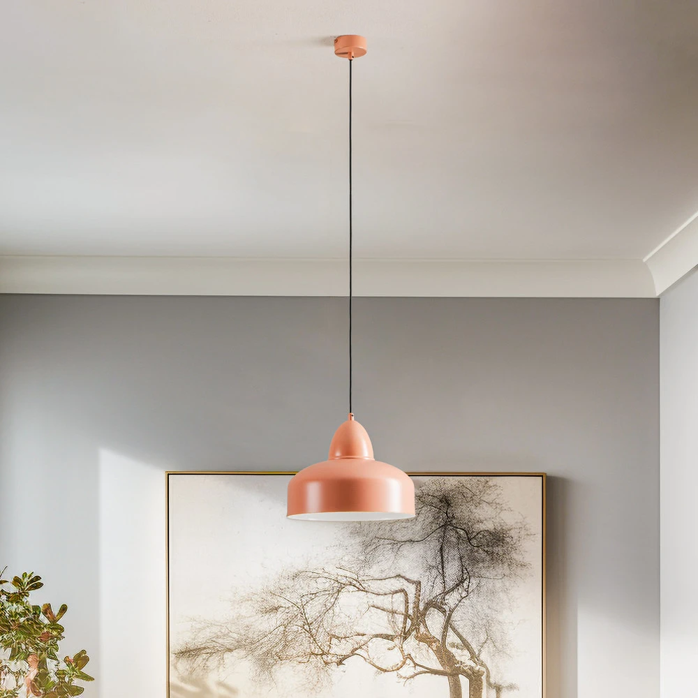 Plafonnier à lumière directionnelle Suspension Mille, à une lampe, corail