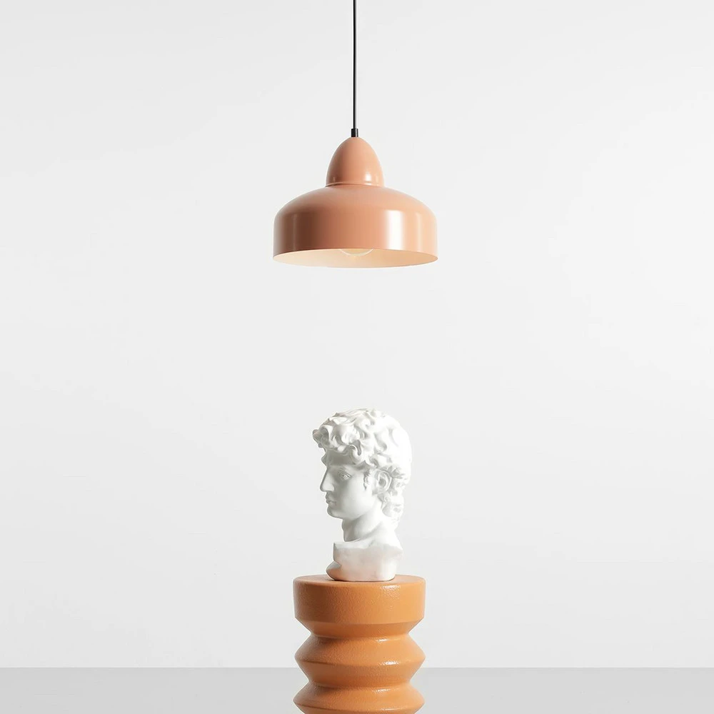 Plafonnier à lumière directionnelle Suspension Mille, à une lampe, corail