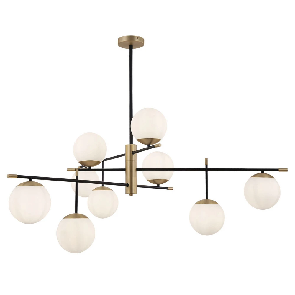 Plafonnier à lumière directionnelle Suspension Nostalgia, à 9 lampes