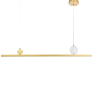 Plafonnier à montage sur rail Lampe suspendue LED dorée ALWAND
