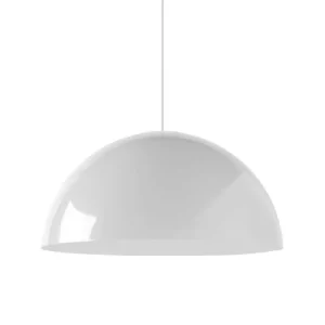 Plafonnier à suspension réglable CASSIS Suspension, 1XE27, max 42W, métal, blanc brillant, D40cm