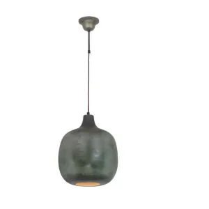 Plafonnier à suspension réglable Lampe Suspension Design "Mican" 38cm Bronze Ténébreux