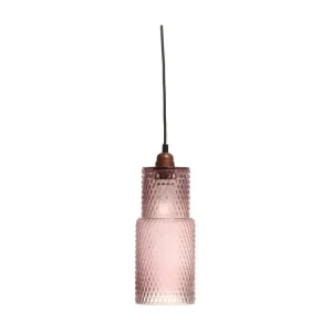 Plafonnier à suspension réglable Lampe Suspension en Verre "Rosi" 35cm Violet