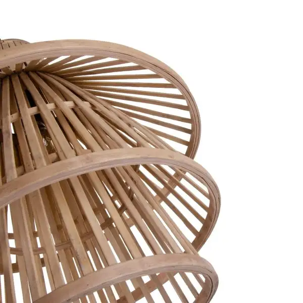 Plafonnier à suspension réglable Luminaire Suspendu Design Bali en Bambou | Élégance Naturelle pour vot