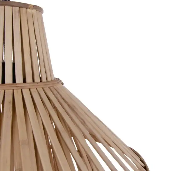 Plafonnier à suspension réglable Luminaire Suspendu Design Bali en Bambou | Élégance Naturelle pour vot