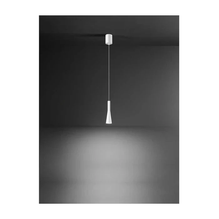 Plafonnier à suspension réglable PERENZ LAMPADARIO SOSPENSIONE CONE Bianco