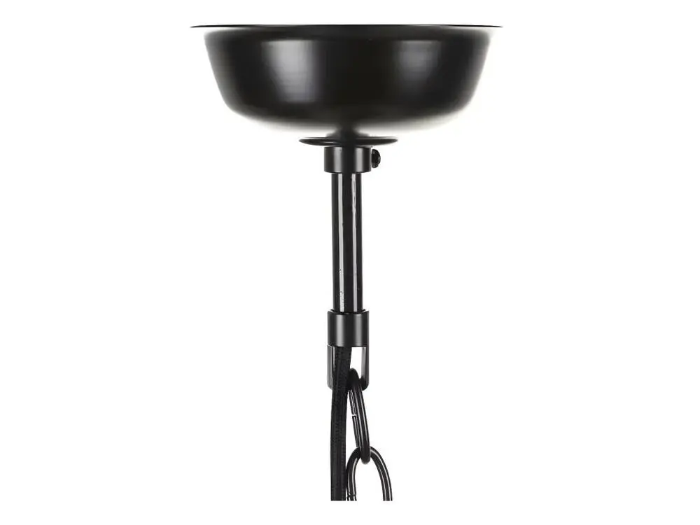 Plafonnier à suspension réglable Suspension ronde Métal noir/doré - AKALTEKE : Noir