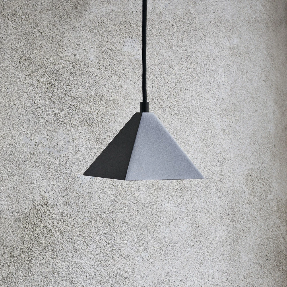 Plaque de plafond LED ferm LIVING Suspension Kare, noir, acier inoxydable, 12,5 cm