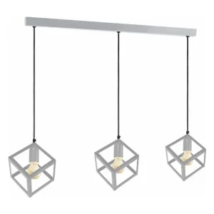 Plaque de plafond LED HEXAÈDRE - Lustre bar métal aluminium