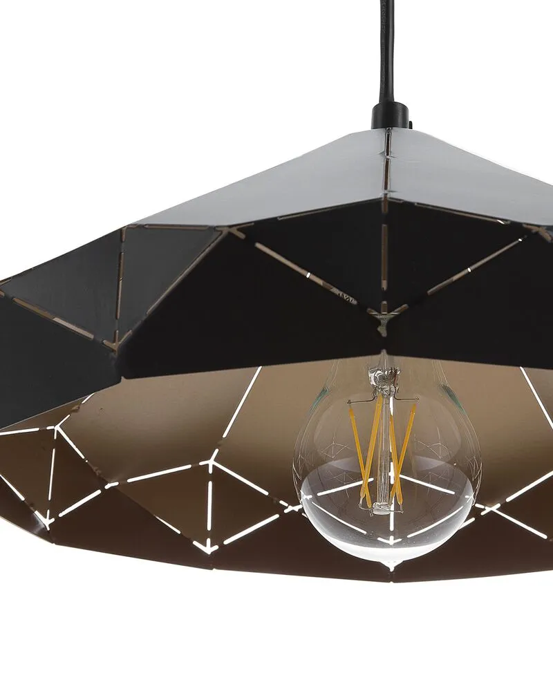 Plaque de plafond LED Lampe suspension noir NEVOLA
