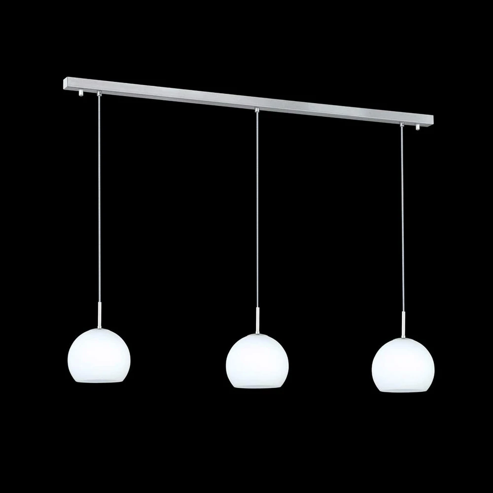Plaque de plafond LED Suspension Bolero à 3 lampes, linéaire