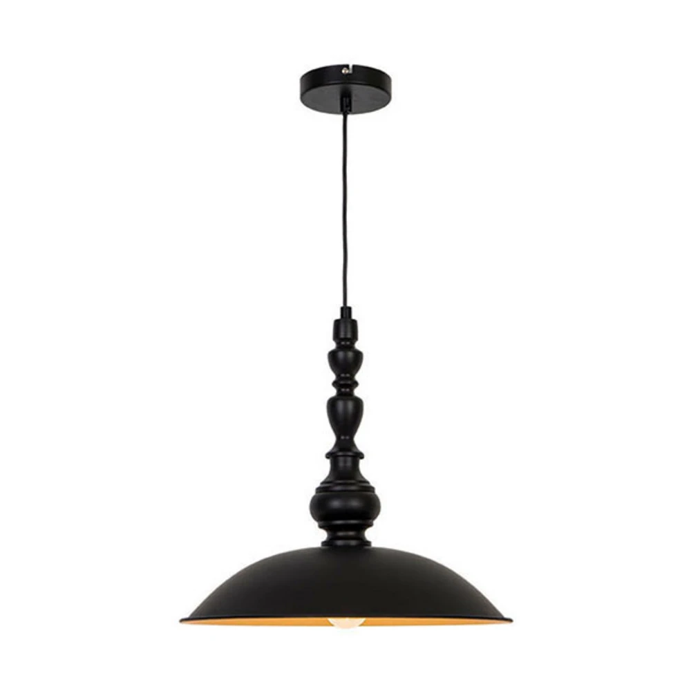 Plaque de plafond LED Suspension Colin, noire, Ø 40 cm