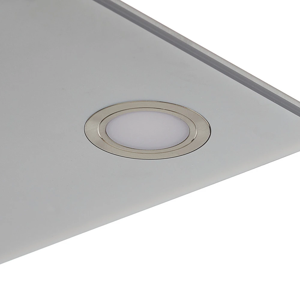 Plaque de plafond LED Suspension LED carrée Pano, métallique